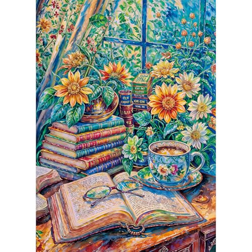 HUADADA Puzzles für Erwachsene, 1000 Teile, exklusiv bei Amazon, 1000 Teile, Puzzles für Erwachsene, Retro-Bücher HUADADA Puzzles für Erwachsene, 1000 Teile, exklusiv bei Amazon, 1000 Teile, Puzzles für Erwachsene, Retro-Bücher von HUADADA