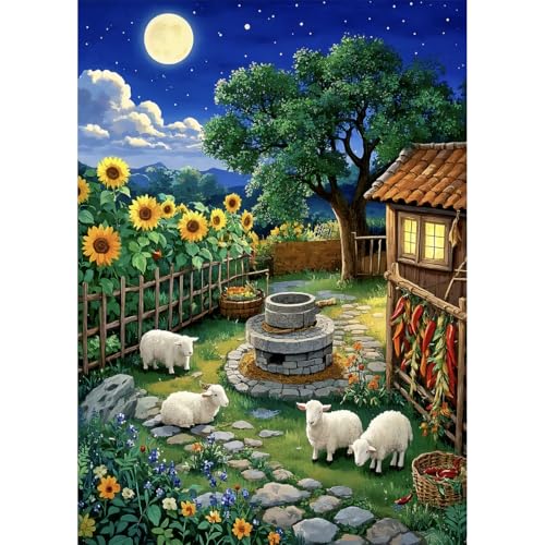 HUADADA Puzzles für Erwachsene, 1000 Teile, exklusiv bei Amazon, 1000 Teile Puzzles für Erwachsene, Bauernhof, Hof HUADADA Puzzles für Erwachsene, 1000 Teile, exklusiv bei Amazon, 1000 Teile Puzzles für Erwachsene, Bauernhof, Hof von HUADADA