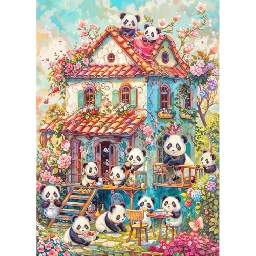HUADADA Puzzles für Erwachsene, 1000 Teile, exklusiv bei Amazon, 1000 Teile Puzzles für Erwachsene, Panda-Paradies HUADADA Puzzles für Erwachsene, 1000 Teile, exklusiv bei Amazon, 1000 Teile Puzzles für Erwachsene, Panda-Paradies von HUADADA