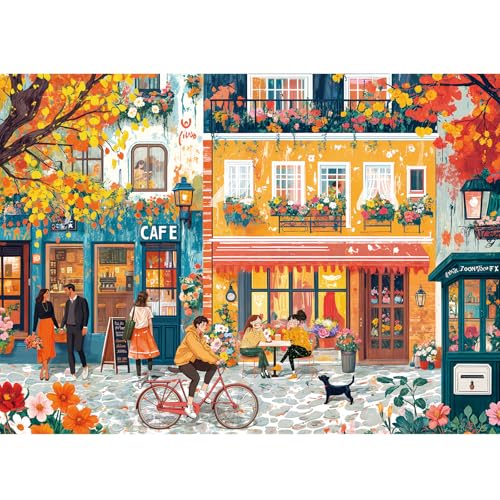 HUADADA Puzzles für Erwachsene, 1000 Teile, exklusiv bei Amazon, 1000 Teile Puzzles für Erwachsene, Romantic Street HUADADA Puzzles für Erwachsene, 1000 Teile, exklusiv bei Amazon, 1000 Teile Puzzles für Erwachsene, Romantic Street von HUADADA