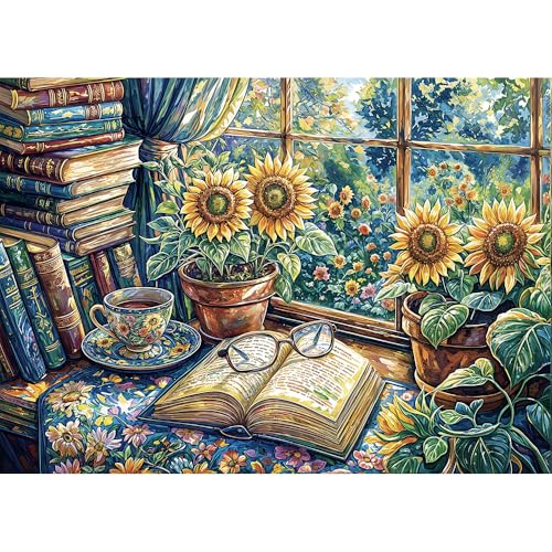 HUADADA Puzzles für Erwachsene, 1000 Teile, exklusiv bei Amazon, 1000 Teile Puzzles für Erwachsene, Sonnenblume HUADADA Puzzles für Erwachsene, 1000 Teile, exklusiv bei Amazon, 1000 Teile Puzzles für Erwachsene, Sonnenblume von HUADADA
