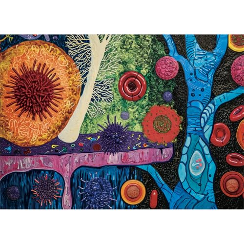 HUADADA Puzzles für Erwachsene, 1000 Teile Blutzellen, 1000 Teile Puzzles für Erwachsene, das Ganze für Frauen, Geschenke für Männer, Puzzles 1000 Teile für Erwachsene HUADADA Puzzles für Erwachsene, 1000 Teile Blutzellen, 1000 Teile Puzzles für Erwachsene, das Ganze für Frauen, Geschenke für Männer, Puzzles 1000 Teile für Erwachsene von HUADADA