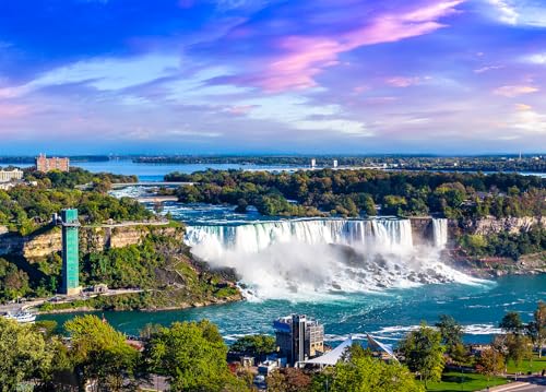 HUADADA 1000 Teile Puzzle für Erwachsene -Puzzle Farbenfrohes Geschenk (Niagara Falls) von HUADADA