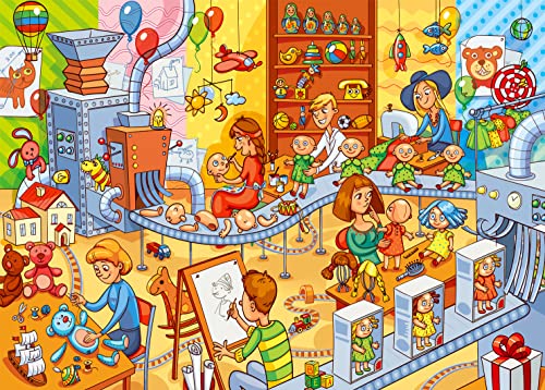 Puzzle 1000 Teile,Puzzle für Erwachsene,Puzzle farbenfrohes Legespiel, Impossible Puzzle,1000 Puzzle Home Dekoration Puzzle- Spielzeugfabrik-Erwachsenenpuzzle. von HUADADA