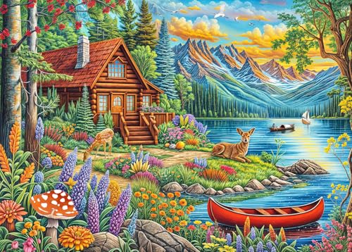 Puzzle 1000 Teile für Erwachsene, klassisches Lernspiel-Schönes und ruhiges Tal-Wunderschönes Dekoration Puzzle Geschenke Puzzle 1000 Teile für Erwachsene, klassisches Lernspiel-Schönes und ruhiges Tal-Wunderschönes Dekoration Puzzle Geschenke von HUADADA