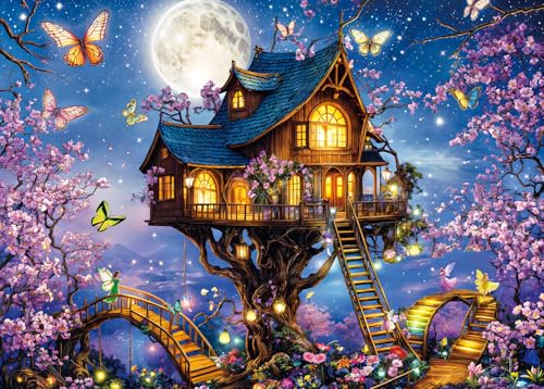 Puzzle 1000 Teile für Erwachsene,Puzzle klassisches Lernspiel-Schöner Blumenbaum-Wunderschönes Dekoration Geschenke Puzzle 1000 Teile für Erwachsene,Puzzle klassisches Lernspiel-Schöner Blumenbaum-Wunderschönes Dekoration Geschenke von HUADADA