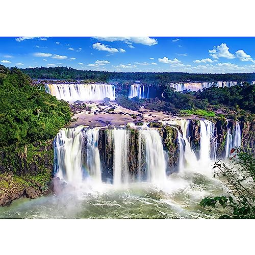 Puzzle 1000 Teile für Erwachsene - Impossible Geschicklichkeitsspiel für die Ganze Familie - Farbenfrohes Legespiel Iguazu-Wasserfälle - Home Dekoration Puzzle 1000 Teile für Erwachsene - Impossible Geschicklichkeitsspiel für die Ganze Familie - Farbenfrohes Legespiel Iguazu-Wasserfälle - Home Dekoration von HUADADA
