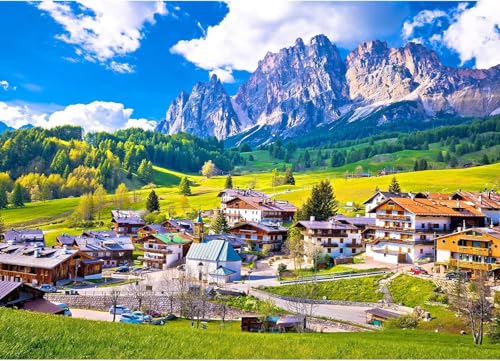 Puzzle 1000 Teile für Erwachsene Puzzles für Erwachsene und Kinder Alpenlandschaft Puzzle (70 x 50 cm) von HUADADA