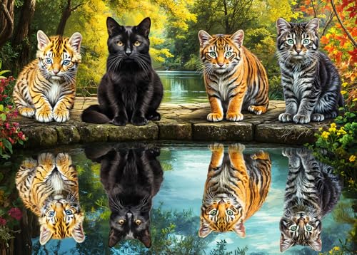 Puzzle für Erwachsene 1000 Teile Puzzle für Erwachsene 1000 Teile Puzzle 1000 Teile - Tiger und Katze Puzzle für Erwachsene 1000 Teile Puzzle für Erwachsene 1000 Teile Puzzle 1000 Teile - Tiger und Katze von HUADADA