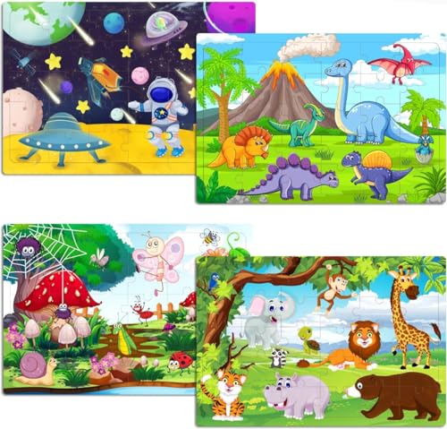 Rahmenpuzzle für Children from 3 Years und Above，30×4-Puzzle，Exquisite Geburtstags Kinder-Tierthema von HUADADA
