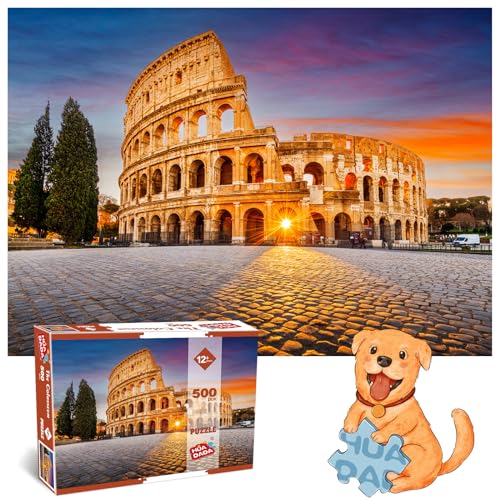 The Colosseum Puzzle 500 Teile Erwachsene Flavian Amphitheater 500 Teile Puzzle Erwachsene Geschenkideen von HUADADA