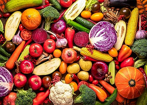 Vegetables and Fruits Puzzle 1000 Teile Erwachsene Healthy Food Erwachsene 1000 Teile Puzzle Geschenkideen von HUADADA