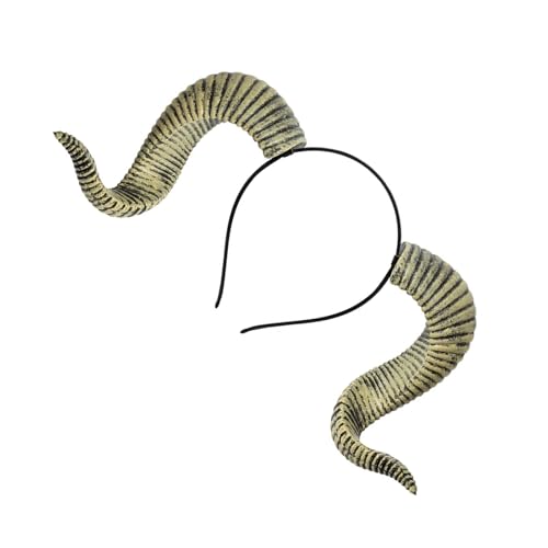 Abnehmbares Ziegenhorn-Haarband für Halloween, Kostüm, Rollenspiel, Event, Punk, Motto-Party, Verkleidung, Kopfschmuck für Erwachsene, Ziegenhorn-Haarband Abnehmbares Ziegenhorn-Haarband für Halloween, Kostüm, Rollenspiel, Event, Punk, Motto-Party, Verkleidung, Kopfschmuck für Erwachsene, Ziegenhorn-Haarband von HUAJINGKEJI