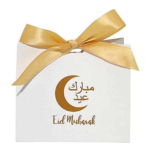 HUAJINGKEJI 10 x Eid-Süßigkeiten-Boxen mit Band, Mehrzweck-Aufbewahrungsbox, Zubehör für Schokolade, Leckereien, Kinder HUAJINGKEJI 10 x Eid-Süßigkeiten-Boxen mit Band, Mehrzweck-Aufbewahrungsbox, Zubehör für Schokolade, Leckereien, Kinder von HUAJINGKEJI