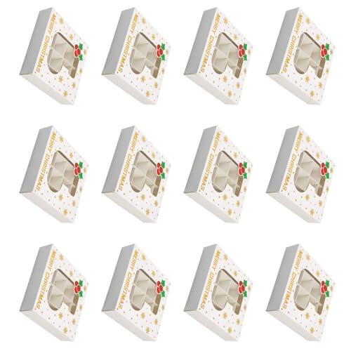 HUAJINGKEJI 12 x Weihnachts-Schokoladenschachteln, 12 Fächer, für Leckereien, Festivals, Kekse, Süßigkeiten, Verpackungen HUAJINGKEJI 12 x Weihnachts-Schokoladenschachteln, 12 Fächer, für Leckereien, Festivals, Kekse, Süßigkeiten, Verpackungen von HUAJINGKEJI