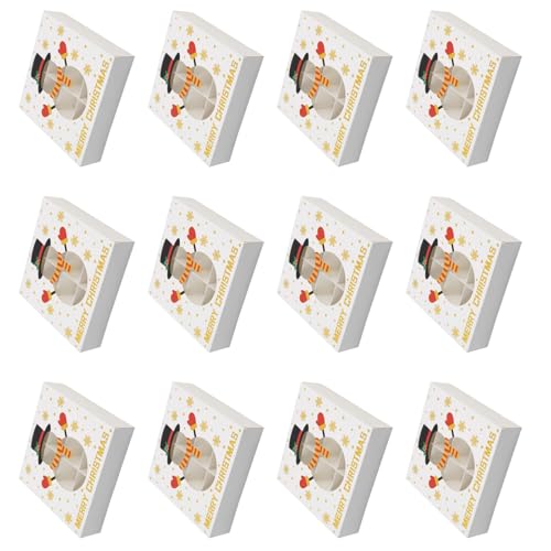 HUAJINGKEJI 12 x Weihnachts-Schokoladenschachteln, 12 Fächer, für Leckereien, Festivals, Kekse, Süßigkeiten, Verpackungen HUAJINGKEJI 12 x Weihnachts-Schokoladenschachteln, 12 Fächer, für Leckereien, Festivals, Kekse, Süßigkeiten, Verpackungen von HUAJINGKEJI