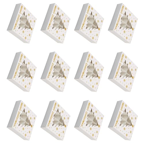 HUAJINGKEJI 12 x Weihnachts-Schokoladenschachteln, 12 Fächer, für Leckereien, Festivals, Kekse, Süßigkeiten, Verpackungen HUAJINGKEJI 12 x Weihnachts-Schokoladenschachteln, 12 Fächer, für Leckereien, Festivals, Kekse, Süßigkeiten, Verpackungen von HUAJINGKEJI