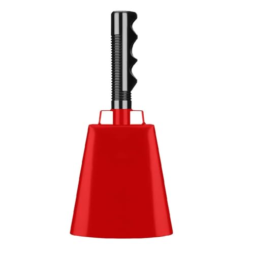 HUAJINGKEJI 22,9 cm große Kuhglocken aus Metall mit Griff für Abschlussfeier, Zeremonie, Kuhglocken für Sportveranstaltungen, Jubeln und Festivals HUAJINGKEJI 22,9 cm große Kuhglocken aus Metall mit Griff für Abschlussfeier, Zeremonie, Kuhglocken für Sportveranstaltungen, Jubeln und Festivals von HUAJINGKEJI