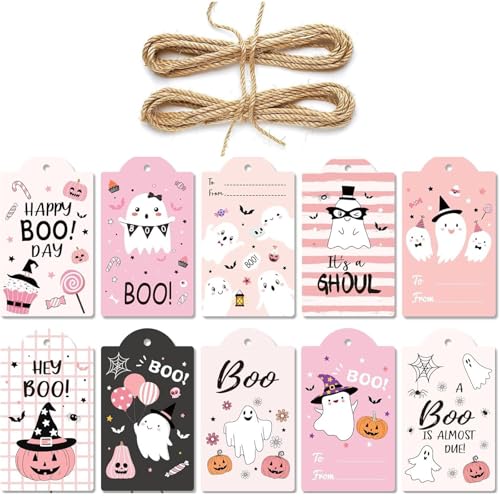 HUAJINGKEJI 50 Stück Halloween-Hängedekorationen mit 50 einzigartigen Designs, benutzerfreundliches Papierornament für den Innenbereich HUAJINGKEJI 50 Stück Halloween-Hängedekorationen mit 50 einzigartigen Designs, benutzerfreundliches Papierornament für den Innenbereich von HUAJINGKEJI