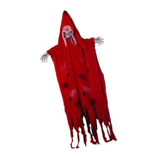 HUAJINGKEJI Animatronic Skelett Specter Halloween-Requisiten, hängende geräuschaktivierte bewegliche Dekoration mit leuchtendem Auge HUAJINGKEJI Animatronic Skelett Specter Halloween-Requisiten, hängende geräuschaktivierte bewegliche Dekoration mit leuchtendem Auge von HUAJINGKEJI