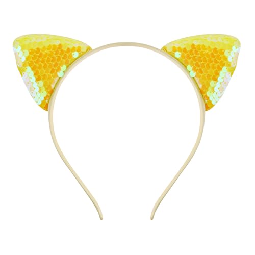 HUAJINGKEJI Bequemes Ohr-Stirnband mit glitzernden blauen Pailletten, Cosplay-Kopfschmuck, ideal für Festivals und tägliche Outfits HUAJINGKEJI Bequemes Ohr-Stirnband mit glitzernden blauen Pailletten, Cosplay-Kopfschmuck, ideal für Festivals und tägliche Outfits von HUAJINGKEJI