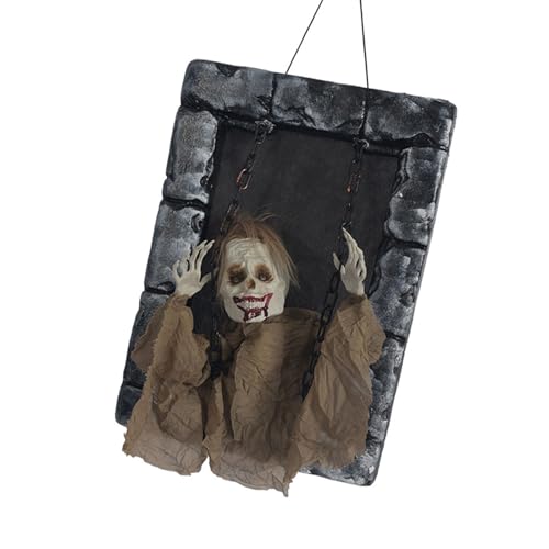 HUAJINGKEJI Bewegungsaktivierte hängende geisterhafte leuchtende Augen, schütteln Körper und unheimliche Geräusche für Outdoor-Horror HUAJINGKEJI Bewegungsaktivierte hängende geisterhafte leuchtende Augen, schütteln Körper und unheimliche Geräusche für Outdoor-Horror von HUAJINGKEJI