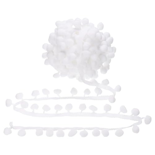 HUAJINGKEJI Bunte Pompons, Fransenborte, dekoratives Nähband, kleine Plüschkugel-Dekoration, Spitze für Zuhause HUAJINGKEJI Bunte Pompons, Fransenborte, dekoratives Nähband, kleine Plüschkugel-Dekoration, Spitze für Zuhause von HUAJINGKEJI