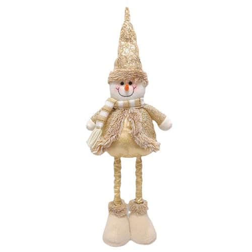 HUAJINGKEJI Goldene Weihnachtsfigur, dehnbar, stehend, Spielzeug für Ferienhäuser, Dekorationen und Festivalpartys HUAJINGKEJI Goldene Weihnachtsfigur, dehnbar, stehend, Spielzeug für Ferienhäuser, Dekorationen und Festivalpartys von HUAJINGKEJI