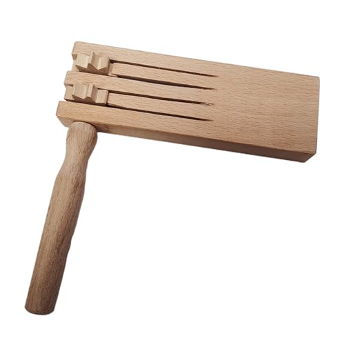 HUAJINGKEJI Holzratschen, Geräuschmacher, traditionelle Mexikaner, Matraca-Rasseln, Spiel, Holzrasseln, Ratschen, Instrument von HUAJINGKEJI