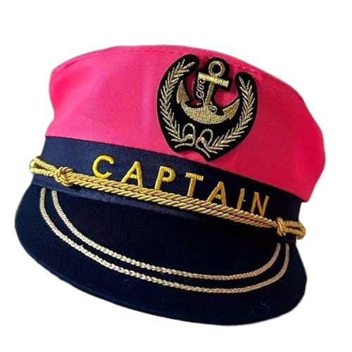 HUAJINGKEJI Klassischer Matrosenhut für Damen, verstellbar, bestickt, Kapitänsmütze, Baumwolle, Halloween, Rollenspiel HUAJINGKEJI Klassischer Matrosenhut für Damen, verstellbar, bestickt, Kapitänsmütze, Baumwolle, Halloween, Rollenspiel von HUAJINGKEJI