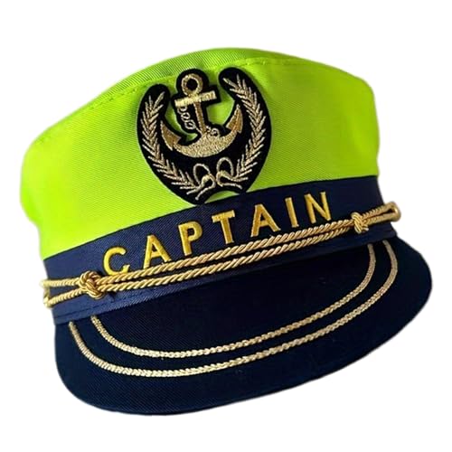 HUAJINGKEJI Klassischer Matrosenhut für Damen, verstellbar, bestickt, Kapitänsmütze, Baumwolle, Halloween, Rollenspiel HUAJINGKEJI Klassischer Matrosenhut für Damen, verstellbar, bestickt, Kapitänsmütze, Baumwolle, Halloween, Rollenspiel von HUAJINGKEJI