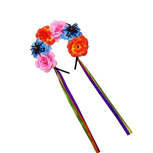 HUAJINGKEJI Leuchtende Spinnen Kopfbedeckung Halloween Flexible Kopfbedeckung Wiederverwendbare Kopfbedeckung Kostüm Party Versorgung Halloween Themed Stirnbänder von HUAJINGKEJI