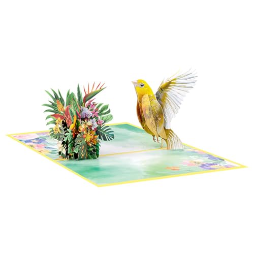 HUAJINGKEJI Muttertagskarte mit Umschlag für Lehrerin, Mutter, Oma, Jahrestag, Vogel, Blume, Muttertagsgruß HUAJINGKEJI Muttertagskarte mit Umschlag für Lehrerin, Mutter, Oma, Jahrestag, Vogel, Blume, Muttertagsgruß von HUAJINGKEJI