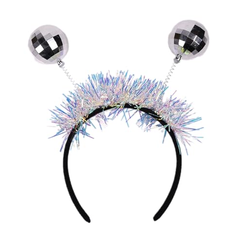 HUAJINGKEJI Reflektierendes Disco-Haarband mit Kugel-Design, Party-Accessoire, Haarreif für Rave, Musik, Festival, Familientreffen, Halloween, Event von HUAJINGKEJI