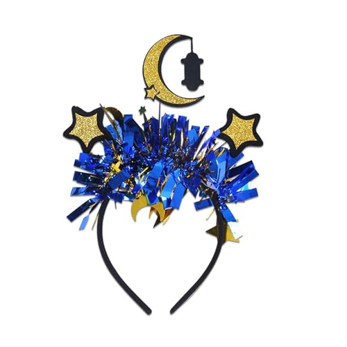 HUAJINGKEJI Schimmernder Eid-Kopfschmuck mit symbolischem Stern und Mond, für muslimische Frauen und Kinder jeden Alters HUAJINGKEJI Schimmernder Eid-Kopfschmuck mit symbolischem Stern und Mond, für muslimische Frauen und Kinder jeden Alters von HUAJINGKEJI