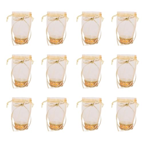 HUAJINGKEJI Süßigkeiten-Organizer mit Verschluss, elegante Hochzeitsgeschenktüten für Schmuck, Snacks, Verpackungen, 12 Stück HUAJINGKEJI Süßigkeiten-Organizer mit Verschluss, elegante Hochzeitsgeschenktüten für Schmuck, Snacks, Verpackungen, 12 Stück von HUAJINGKEJI