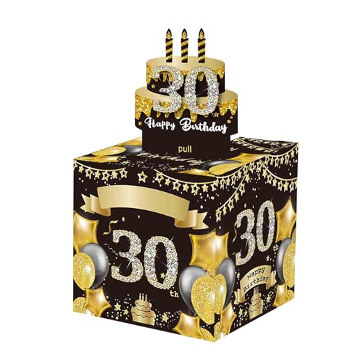 HUAJINGKEJI Surprise Geburtstag Spardose für jedes Alter mit Aufkleber und herausziehbarer Happy Birthday Karte Special Cash HUAJINGKEJI Surprise Geburtstag Spardose für jedes Alter mit Aufkleber und herausziehbarer Happy Birthday Karte Special Cash von HUAJINGKEJI