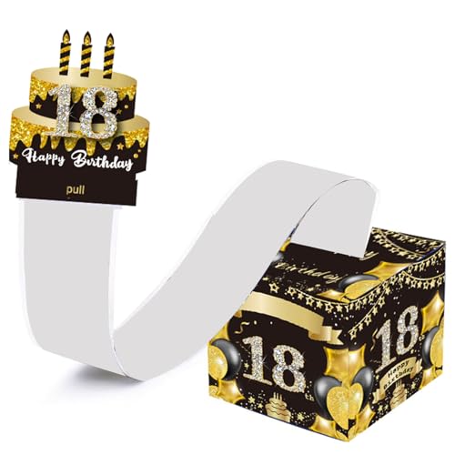 HUAJINGKEJI Surprise Geburtstag Spardose für jedes Alter mit Aufkleber und herausziehbarer Happy Birthday Karte Special Cash HUAJINGKEJI Surprise Geburtstag Spardose für jedes Alter mit Aufkleber und herausziehbarer Happy Birthday Karte Special Cash von HUAJINGKEJI