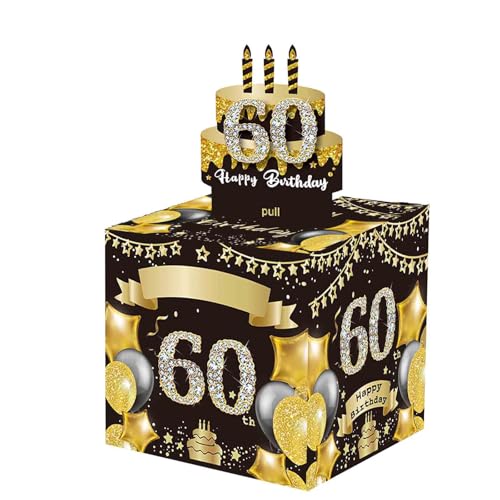 HUAJINGKEJI Surprise Geburtstag Spardose für jedes Alter mit Aufkleber und herausziehbarer Happy Birthday Karte Special Cash HUAJINGKEJI Surprise Geburtstag Spardose für jedes Alter mit Aufkleber und herausziehbarer Happy Birthday Karte Special Cash von HUAJINGKEJI
