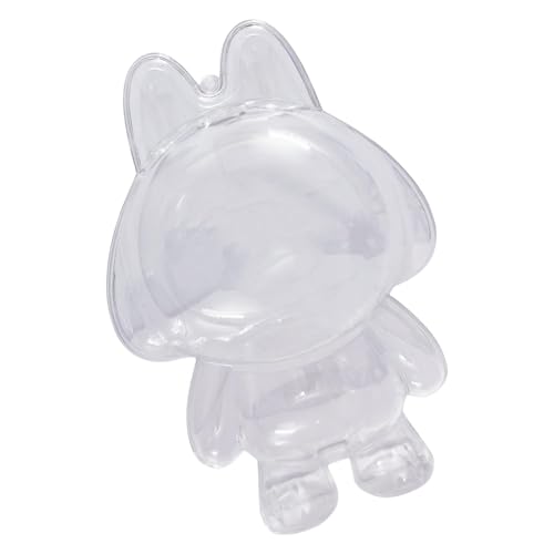 HUAJINGKEJI Transparente Acryl-Figuren-Vitrine mit Silikonkette, Figuren-Tragetasche, Schutzhüllen für Plüsch von HUAJINGKEJI