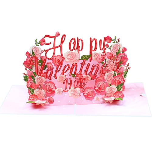 HUAJINGKEJI Valentinstagskarte mit Umschlag für Ehemann, Ehefrau, Familie und Freunde, Jahrestag, Valentinstag-Gruß HUAJINGKEJI Valentinstagskarte mit Umschlag für Ehemann, Ehefrau, Familie und Freunde, Jahrestag, Valentinstag-Gruß von HUAJINGKEJI