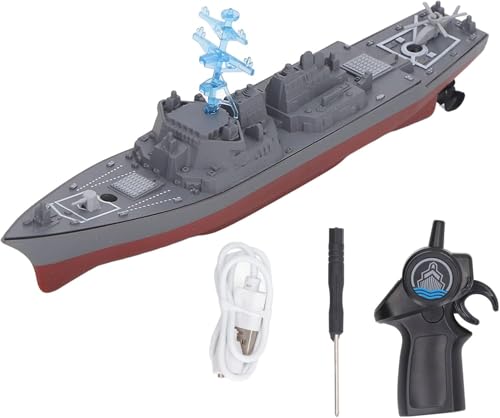 HUAJUN 2.4GHz Fernbedienung Kriegsschiff, kleines Kriegsschiff Fernbedienung Wasserspielzeug, Zerstörer Modell, großes Kindergeschenk HUAJUN 2.4GHz Fernbedienung Kriegsschiff, kleines Kriegsschiff Fernbedienung Wasserspielzeug, Zerstörer Modell, großes Kindergeschenk von HUAJUN