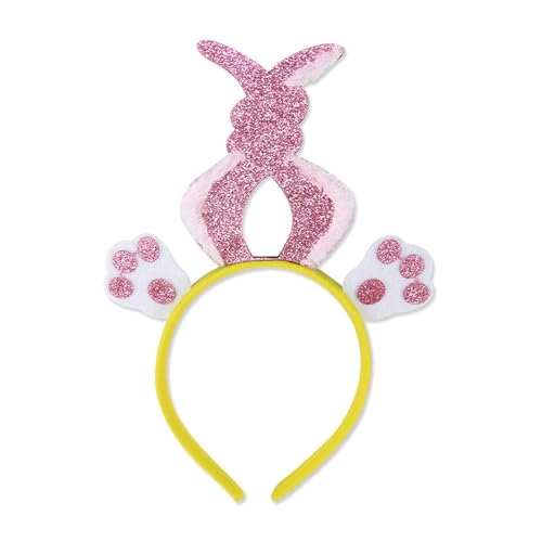 HUANGGG Hasen Cosplay Make-up Stirnband Süße Ostern Kopfbedeckung Haarbänder Kopfbedeckung Pompons Haarbänder Geburtstag Party von HUANGGG