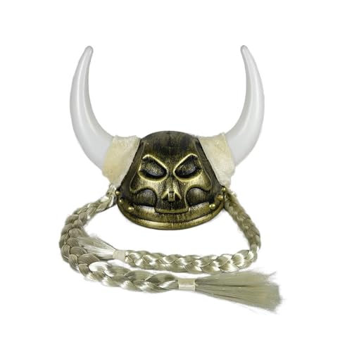 HUANGGG Piratenhut mit Zöpfen, bronzefarben, römische Helme, für Halloween-Partys und Rollenspiel-Enthusiasten HUANGGG Piratenhut mit Zöpfen, bronzefarben, römische Helme, für Halloween-Partys und Rollenspiel-Enthusiasten von HUANGGG