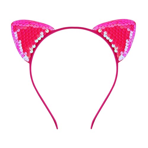 HUANGGG Stilvoller Ohr-Kopfschmuck mit glitzernden blauen Pailletten, Kostüm-Kopfband, Cosplay-Kopfbedeckung, geeignet für verschiedene Anlässe HUANGGG Stilvoller Ohr-Kopfschmuck mit glitzernden blauen Pailletten, Kostüm-Kopfband, Cosplay-Kopfbedeckung, geeignet für verschiedene Anlässe von HUANGGG