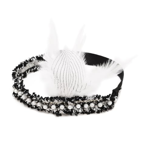 1920er Jahre Perlen Gefiederter Kopfschmuck Flapper Stirnband Brüllend 20er Jahre Kopfschmuck Haarschmuck 1920er Jahre Zubehör für Damen 1920er Jahre Perlen Gefiederter Kopfschmuck Flapper Stirnband Brüllend 20er Jahre Kopfschmuck Haarschmuck 1920er Jahre Zubehör für Damen von HUANGING