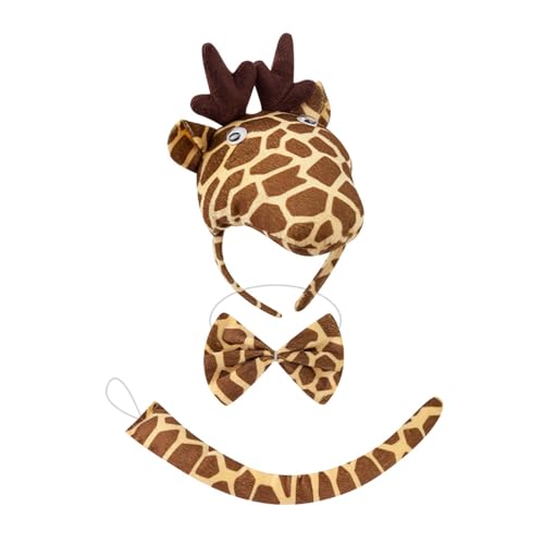 HUANGING Giraffen-Kostüm für Kinder, Mädchen, inklusive Ohr, Stirnband, Fliege, Handschuhe, Tutu, Schwanz, Zubehör für Tiere, Halloween, Cosplay, Party HUANGING Giraffen-Kostüm für Kinder, Mädchen, inklusive Ohr, Stirnband, Fliege, Handschuhe, Tutu, Schwanz, Zubehör für Tiere, Halloween, Cosplay, Party von HUANGING