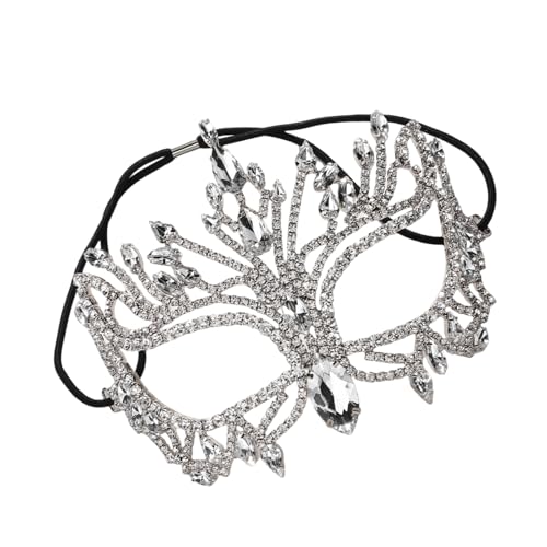 HUANGING Maskerade funkelnde Strasssteine, halbes Gesicht, Halloween-Kostüm, Accessoire für Männer und Frauen, Halloween-Maskerade HUANGING Maskerade funkelnde Strasssteine, halbes Gesicht, Halloween-Kostüm, Accessoire für Männer und Frauen, Halloween-Maskerade von HUANGING