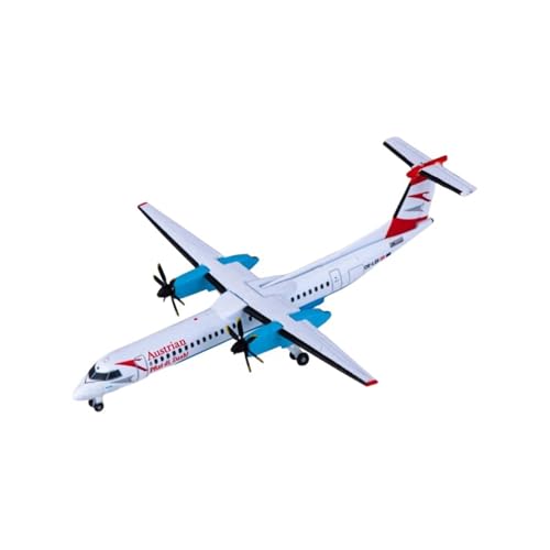Aerobatic Flugzeug 1:500 Anteil Legierung Flugzeug Austrian Airlines Bombardier Dash 8 Q400 OE-LGI Statische Simulation Modell Dekoration Sammlung von HUANTY