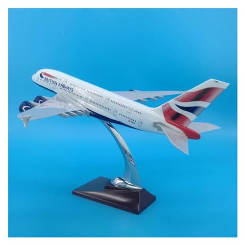 Aerobatic Flugzeug Für A380 Modell British Airways Flugzeuge Legierung Basis Flugzeuge Luftfahrt Flugzeug Display Spielzeug Sammlung Zeigen 36CM Maßstab 1:200 von HUANTY